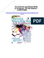 Instant Download Test Bank For Internet and World Wide Web How To Program 5 e 5th Edition 0132151006 PDF Ebook