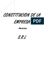 Constitucion Empresa Huamanga