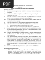 CBSE Class 12 Accountancy Accounting For Partnership Firms Sure Shot Questions