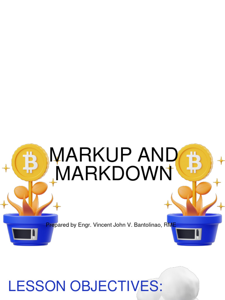 Markup and markdown pdf prices economies