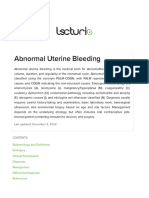 Abnormal Uterine Bleeding - Lecturio