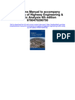 Instant Download Solutions Manual To Accompany Principles of Highway Engineering Traffic Analysis 4th Edition 9780470290750 PDF Scribd