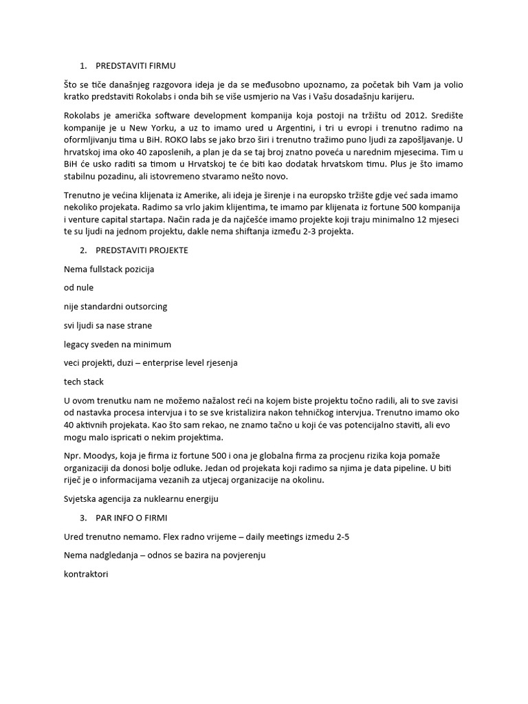 INTERVJU .net | PDF