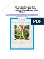Instant Download Test Bank For Nutrition and Diet Therapy 10th Edition Linda Kelly Debruyne Kathryn Pinna Eleanor Noss Whitney PDF Full