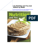 Instant Download Test Bank For Nutrition and You 2nd Edition by Blake PDF Full