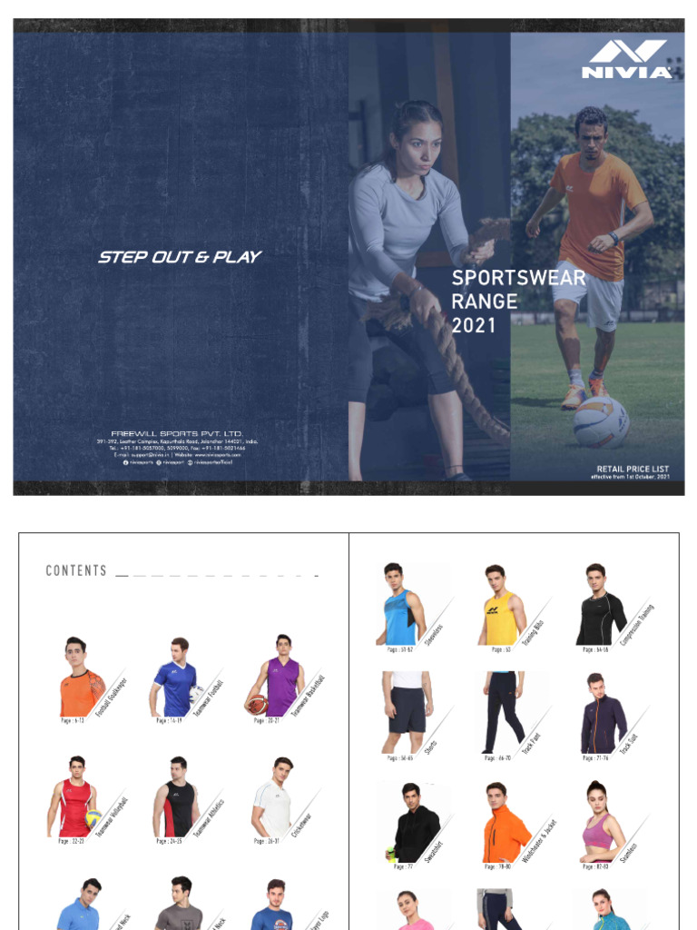 Sportswear Catalogue 2021 Download Free PDF Blue Knitting