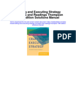 Instant Download Crafting and Executing Strategy Concepts and Readings Thompson 19th Edition Solutions Manual PDF Scribd