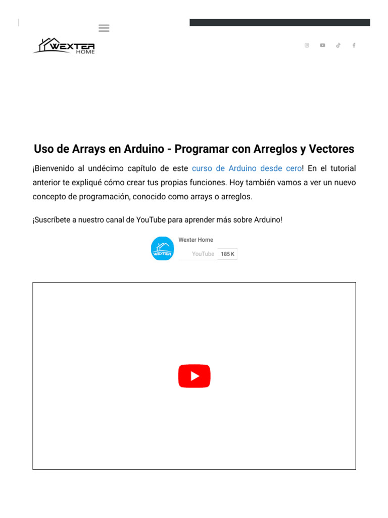 Uso de Arrays en Arduino - Programar Con Arreglos y Vectores ...