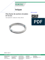 7 Fils D Acier de Section Circulaire o 10 MM TD