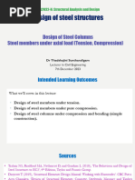 Week 11 - Design of Steel Structures - Columns