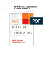 Instant Download Test Bank For Reframing Organizations 6th Edition Bolman PDF Scribd