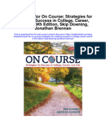 Instant download Test Bank for on Course Strategies for Creating Success in College Career and Life 9th Edition Skip Downing Jonathan Brennan pdf full
