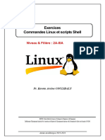 Exercices Commandes Linux Et Scripts Shell: Niveau & Filière: 2A-IIIA