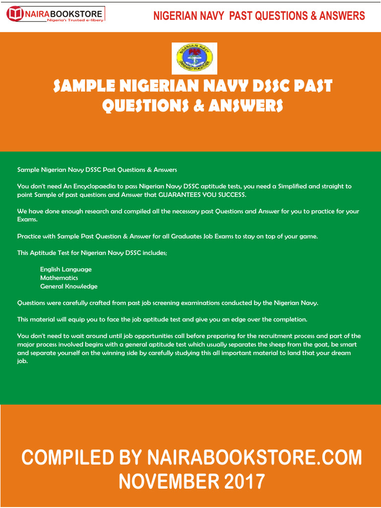 Navy past questions 1 pdf