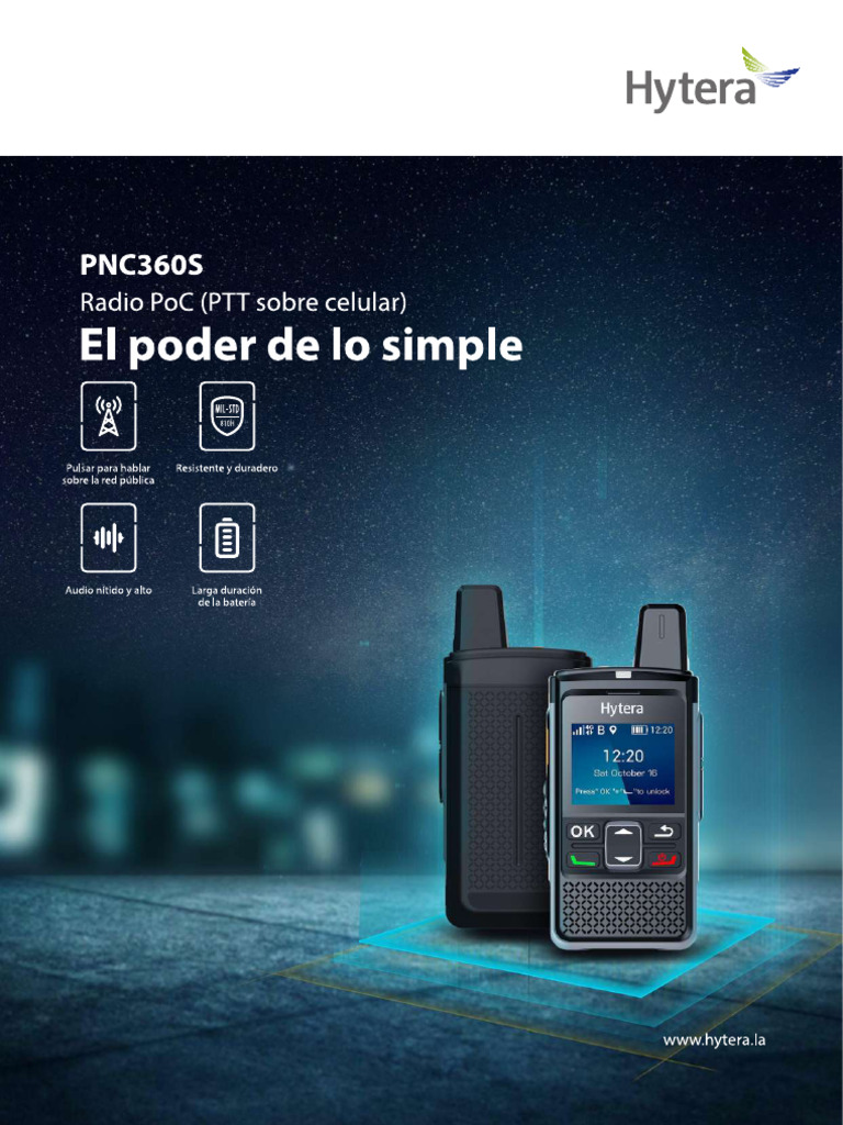 ES Hytera PNC360S PoC Radio Brochure Compressed | PDF
