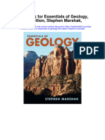 Full Download Test Bank For Essentials of Geology 6th Edition Stephen Marshak PDF Free