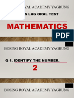 LKG Test PPT Maths
