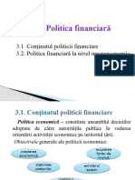 Politica Financiara - Finante