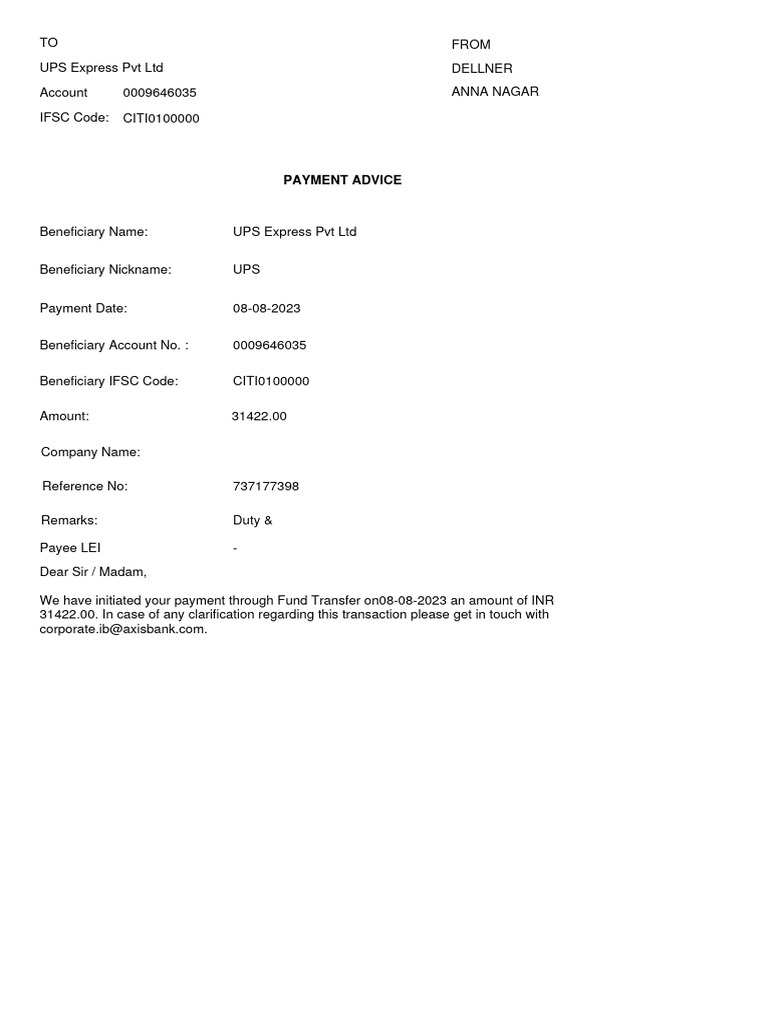 UPS-payment (08 08 2023) | PDF