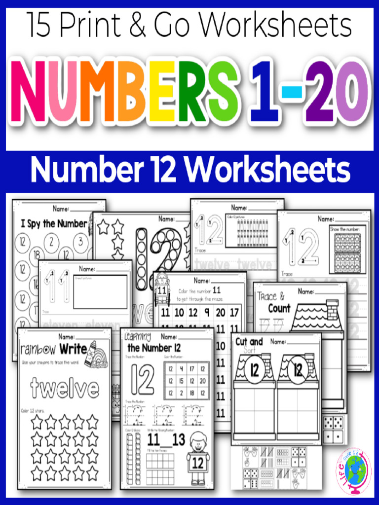 Number+12+Worksheets | PDF | Mass Media | Computing