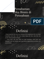 Pemahaman Etika Bisnis Di Perusahaan