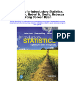 Instant Download Test Bank For Introductory Statistics 3rd Edition Robert N Gould Rebecca Wong Colleen Ryan 2 PDF Ebook