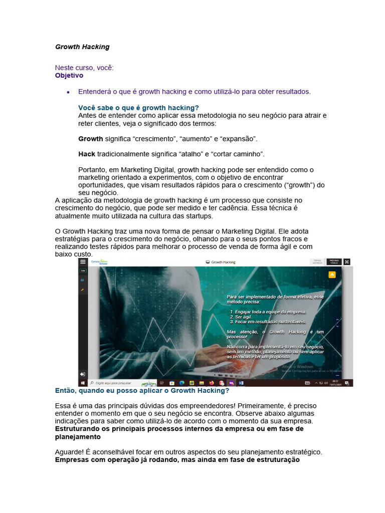 Estratégias de Growth Hacking para Empresas | PDF | Marketing | Business