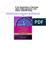 Full Download Test Bank For Essentials of Nursing Leadership Management 2nd Edition Patricia Kelly PDF Free