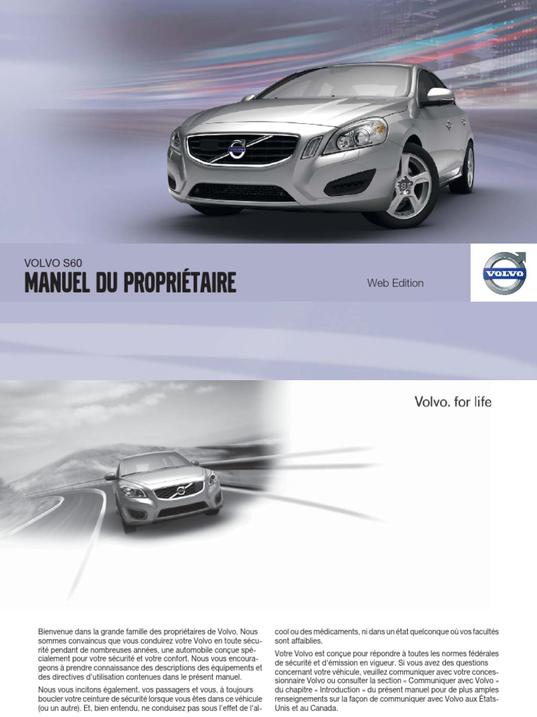 S60 Owners Manual MY12 FC Tp14174 PDF