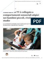 Guardare La TV È Collegato A Comportamenti Sensoriali Atipici Nei Bambini Piccoli, Rivela Uno Studio - I Tempi Dell'epoca
