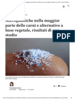 Microplastiche Nella Maggior Parte Delle Carni e Alternative A Base Vegetale, Risultati Di Uno Studio - I Tempi Dell'Epoca