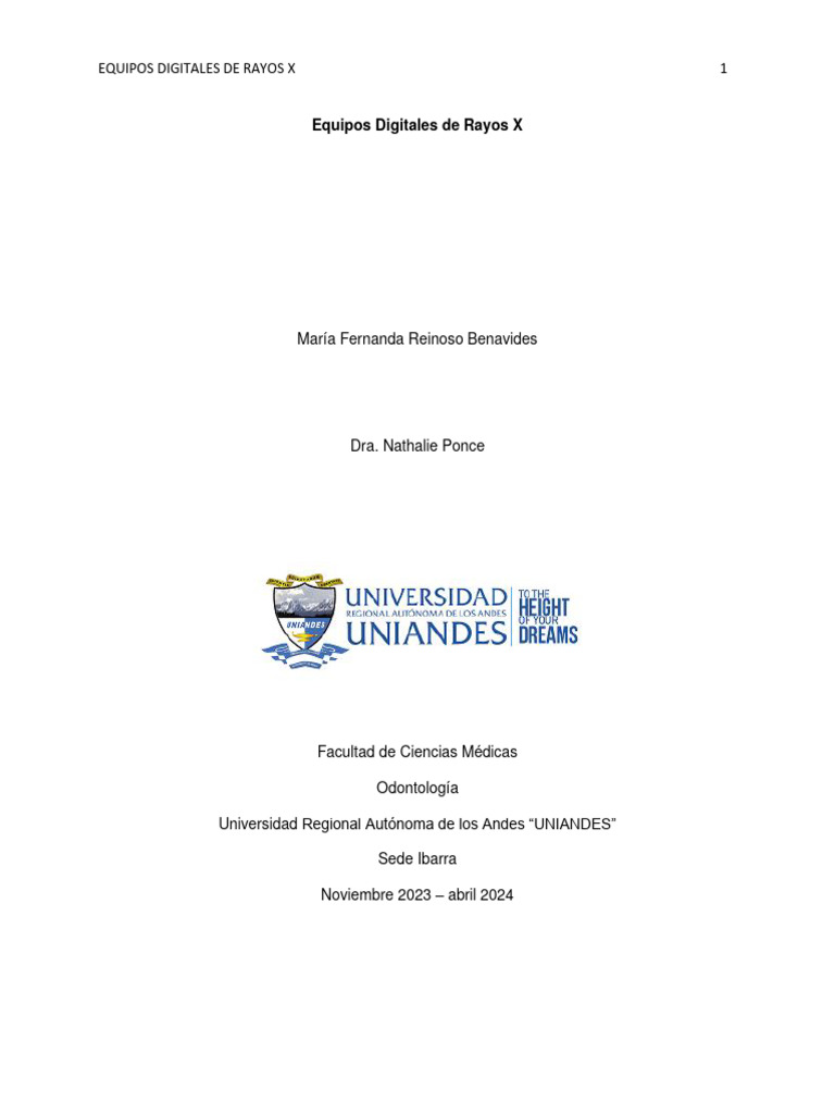 Equipos Digitales de Rayos X | PDF