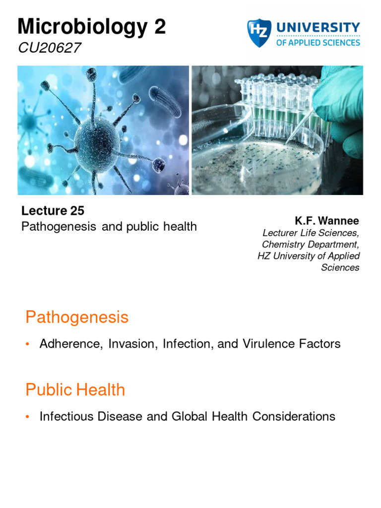 Lecture 25, Pathogenesis and Public Health - EN | PDF
