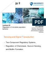 Lecture 22, Regulation of Microbial Population Behavior