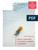 Ebook Całkowite Zanurzenie W Praktyce