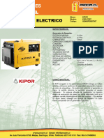 Generador Electrico Kipor Kde-6700t 5000 Watts 220 v-0