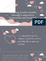 Ensuring Teacher Quality Through Competency Framework and Standards