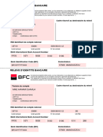 Releve D'Identite Bancaire: Mme Hanami Djamila