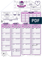 6 Pre-Gen Character Sheets