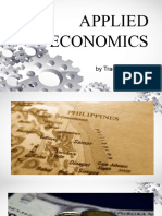 Applied Economics: by Tracy M. Salcedo Shs Tii