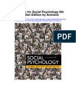 Instant Download Test Bank For Social Psychology 6th Canadian Edition by Aronson PDF Scribd