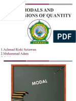 Modal and Expressions of Quantity 