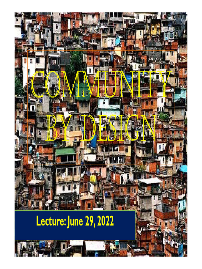 Lect No. 03 Community by Design | PDF