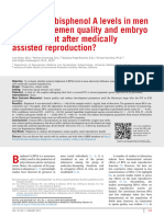 Are Urinary Bisphenol A Levels in Men Related To Semen Quali 2014 Fertility