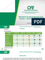 Reporte Semestral Responsabilidad Social de La CFE