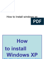 Install Windows XP