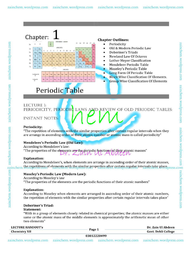 Sir Zain Notes | PDF | Aluminium | Ion