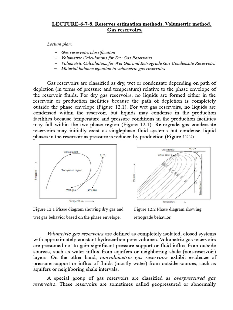 Lecture 6 7 8 download free pdf petroleum reservoir gases