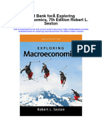 Full Download Test Bank For Exploring Macroeconomics 7th Edition Robert L Sexton PDF Free
