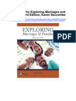 Full Download Test Bank For Exploring Marriages and Families 3rd Edition Karen Seccombe PDF Free